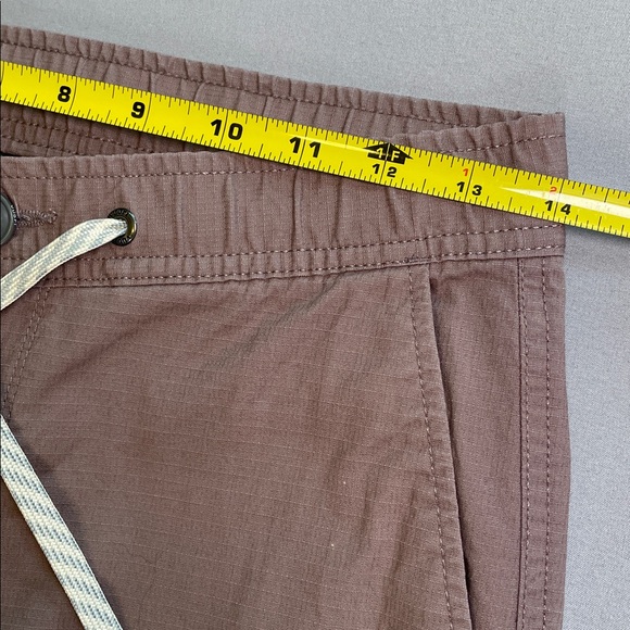 Vuori Cotton Ripstop Terracotta Pink Drawstring Pants - Picture 4 of 9